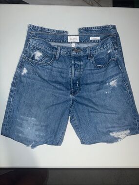 Frame Denim Women’s Relaxed Distressed Blue Jeans